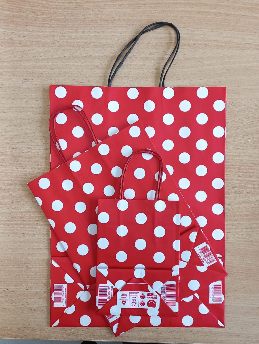BOLSA REG.C/MJA.14x08x20cm.LUNAR BCO.B.ROJA